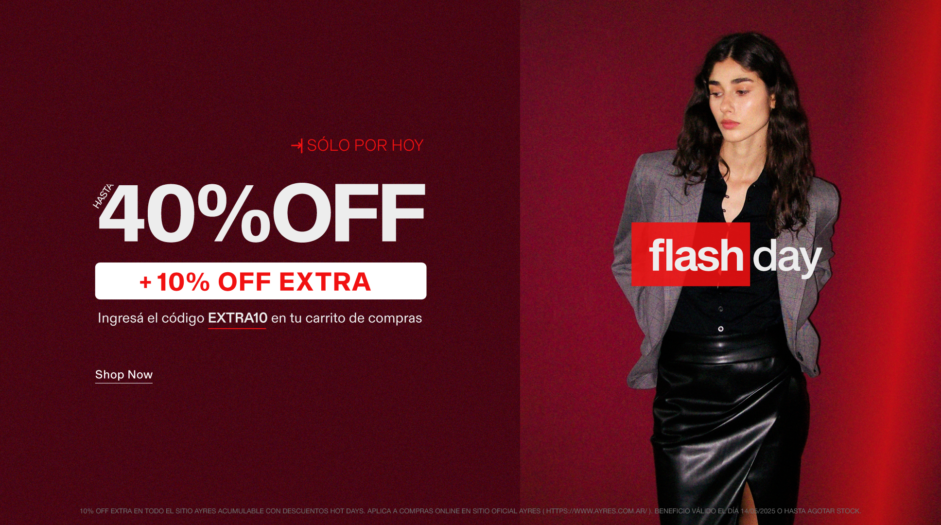 Hasta 40% off